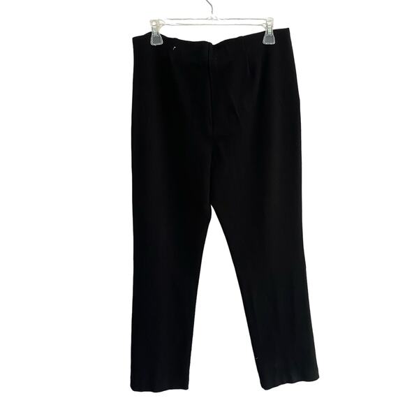 Chico’s Black Slimming Front Pleat Leggings Tummy Control Size 1R (M/8) - Picture 2 of 6